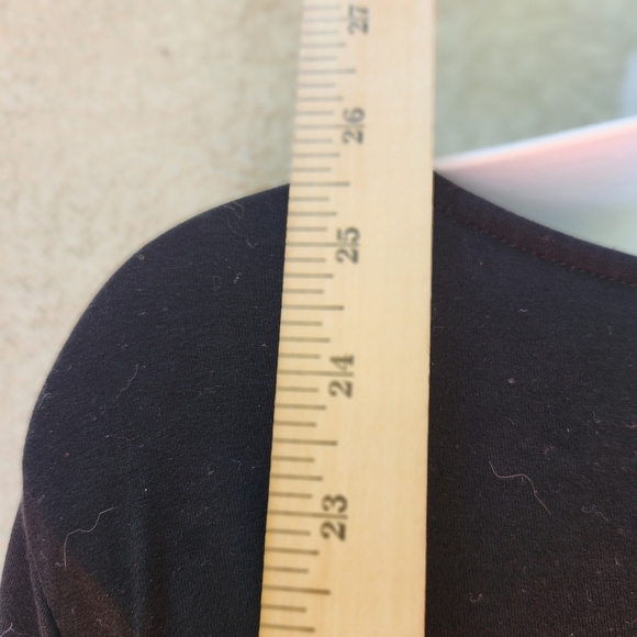 MM. LaFleur Walker Top Women's Medium Black Classic Wrap Waist Career - Picture 5 of 10